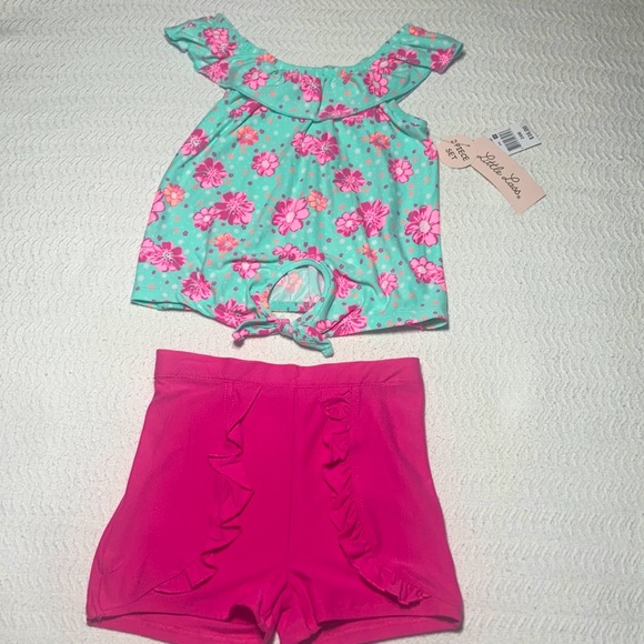 24m Dressy Floral Shorts Outfit NEW Little Lass
